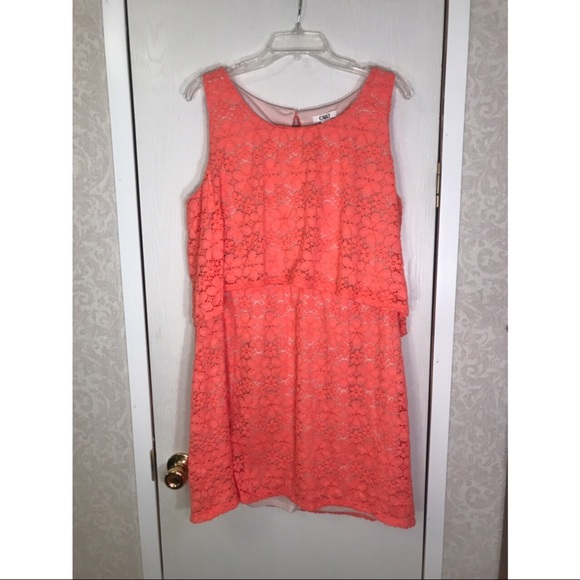 Peach lace dress- Cato XL - Picture 1 of 3